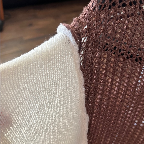 POL Women's Brown and White Knit Sweater C363 AWESOME. - Picture 8 of 10